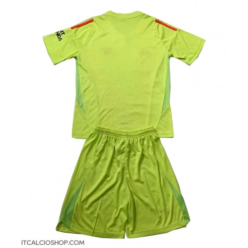 Arsenal Portiere Prima Maglia Bambino 2024-25 Manica Corta (+ Pantaloni corti)